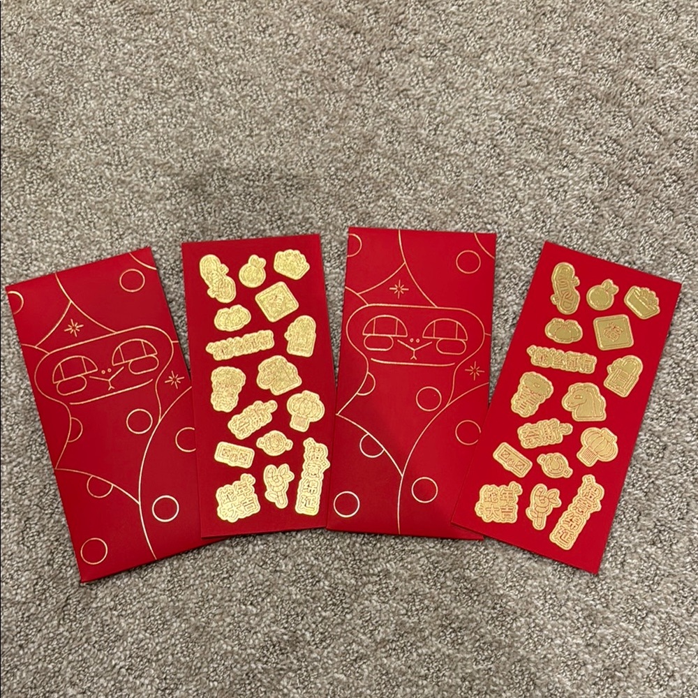 Hermes 2025 Year of the Snake Red Envelope (Set of 2)